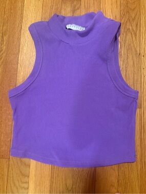 LOVEPOEM Women's Tibbed Wide Band Crop Top